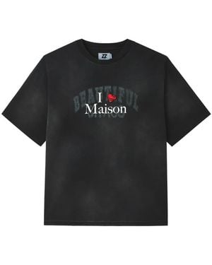 Izzue Graphic-Print T-Shirt - Black