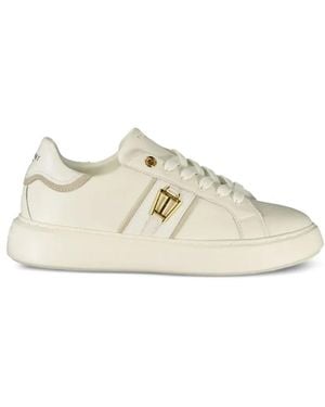 Twinset Logo-Plaque Platform Sneakers - White