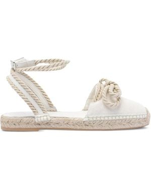 Mach & Mach Espadrilles Double Bow Riviera - Blanc