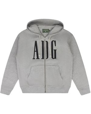 DENIM TEARS Adg Inc. Zip-Up Hoodie - Grey