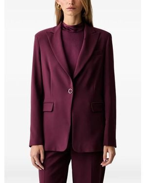 Fracomina Blazer À Simple Boutonnage - Purple