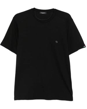 Stefano Ricci Logo-Plaque T-Shirt - Black