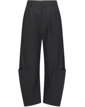 Amomento Pocket-Detail Work Trousers - Black