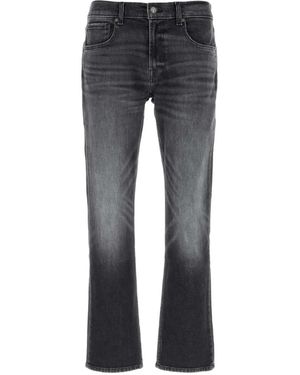 7 For All Mankind Straight-Leg Jeans - Grey