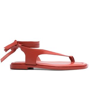 A.Emery Heidi Flat Sandals - Red