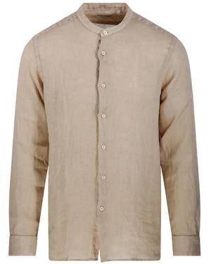 Altea Long-Sleeve Buttoned Shirt - Natural