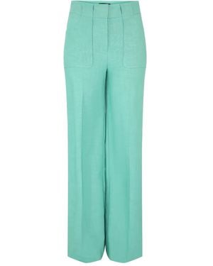 Tara Jarmon Stretch-Cotton Trousers - Green