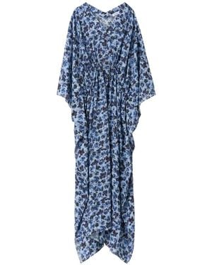 Rodebjer Viva Floral-Print Dress - Blue