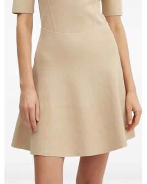 Custommade• Flare Mini Skirt - Natural