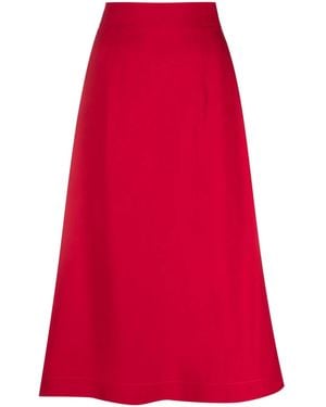 Moschino High-Waisted Skirt - Red