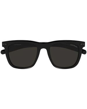 Montblanc Square-Frame Sunglasses - Black