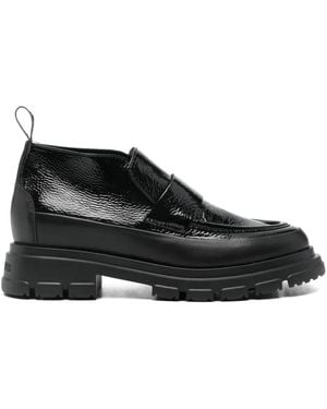 Candice Cooper Mocassins En Cuir - Noir