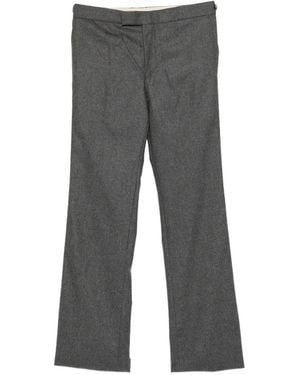 McQueen Tailored Wool Pants - Gray