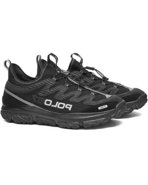 Polo Ralph Lauren Pull-Tab Mesh Trainers - Black