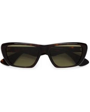 Marni Tortoiseshell-Effect Rectangle-Frame Sunglasses - Black