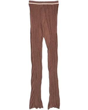 Isa Boulder Tinypleat Pleated Trousers - Brown