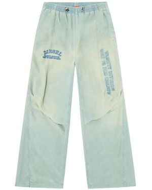 DIESEL Pantalon D-Pari À Détail Logo - Blue