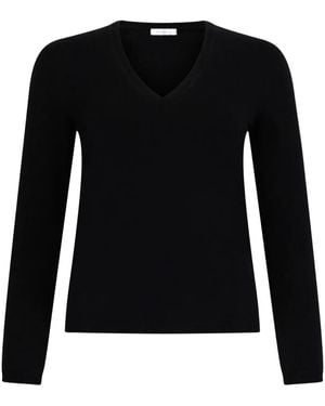 Malo Pullover Mit V-Ausschnitt - Schwarz