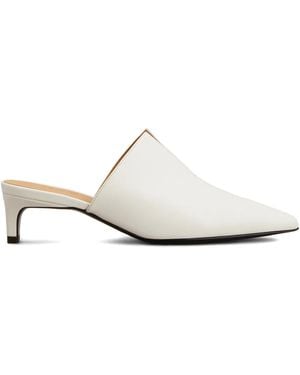 Tod's Pointed-Toe Heeled Mules - White