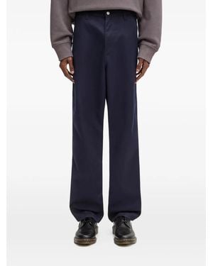Carhartt Simple Straight-Leg Trousers - Blue