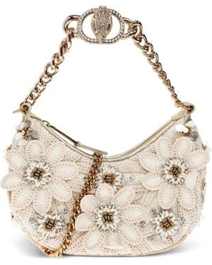 Kurt Geiger Sac Porté Épaule Chelsea À Fleurs Appliquées - Natural