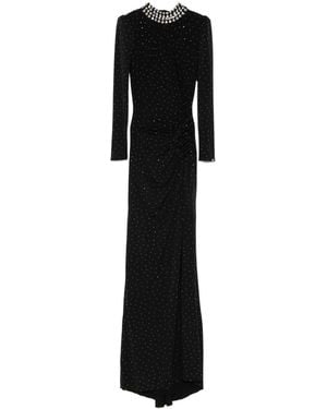 Nissa Crystal-Embellished Maxi Dress - Black