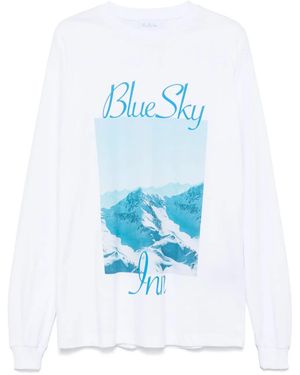 BLUE SKY INN Photograph-Print T-Shirt - Blue
