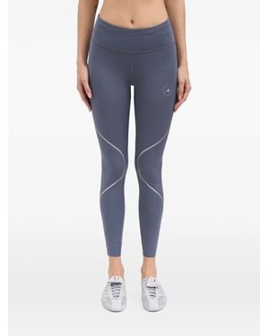 adidas By Stella McCartney Logo-Print Performance Leggings - Blue