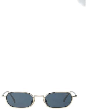 Prada Rectangle-Frame Sunglasses - Blue
