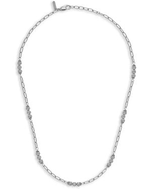 Desmo Collier Crystal Nova À Maillons Style Trombones - Métallisé