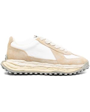 Maison Mihara Yasuhiro Paneled-Design Trainers - Natural