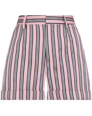 DSquared² Logo-Patch Striped Shorts - Red