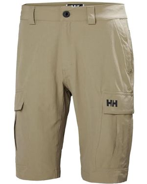 Helly Hansen Logo-Detail Cargo Shorts - Natural