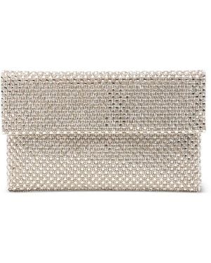 Twentyfourhaitch Embellished Clutch Bag - Grey