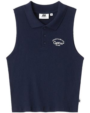 Chocoolate Logo-Embroidered Polo Shirt - Blue