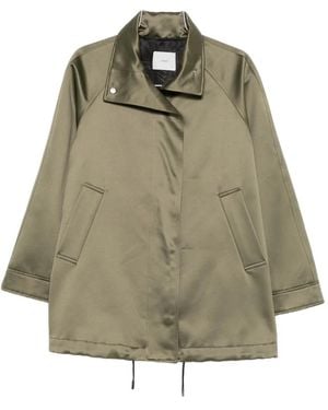 Covert Drawstring-Hem Jacket - Verde