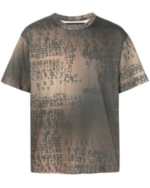 MISBHV T-Shirt Mit Bleach-Effekt - Grau