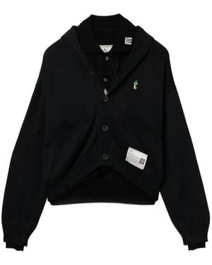 Maison Mihara Yasuhiro Layered Cardigan - Black