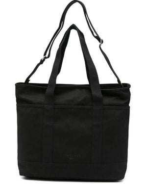 Carhartt Logo-Embroidery Tote Bag - Black