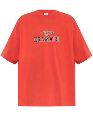 Vetements A Little Bit Dramática Tシャツ - レッド