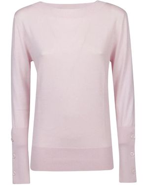 Snobby Sheep Button-cuff silk sweater - Pink