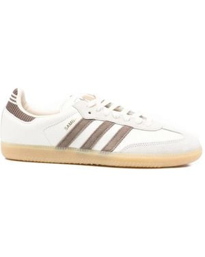 adidas Og Samba Striped Trainers - White