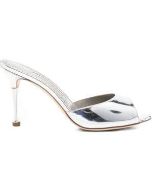 Manolo Blahnik Astucla Pointed Court Shoes - White