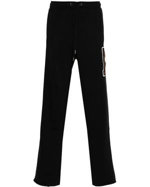 Just Cavalli Raised-Logo Track Trousers - Black