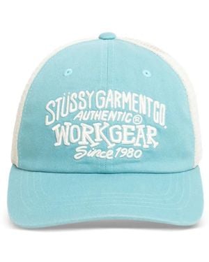 Stussy Low Profile Strapback Hat - Blue