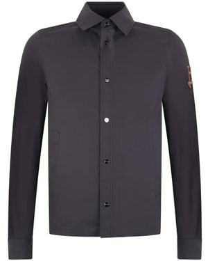 Herno Logo-Detail Shirt Jacket - Blue