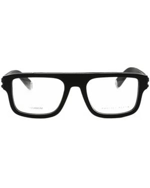 Philipp Plein Rectangle-Frame Glasses - Black
