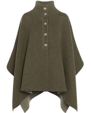 Barrie Capa Con Ribetes De Pelo - Verde
