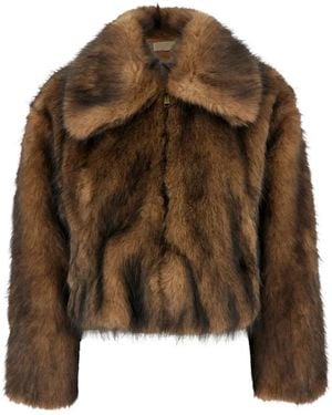 MICHAEL Michael Kors Faux-Fur Jacket - Brown