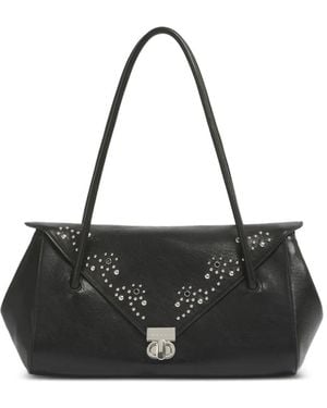 Marni Schultertasche Mit Nieten - Schwarz